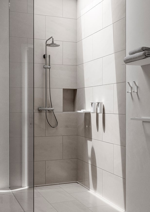 Perchero de pared doble Rim, negro