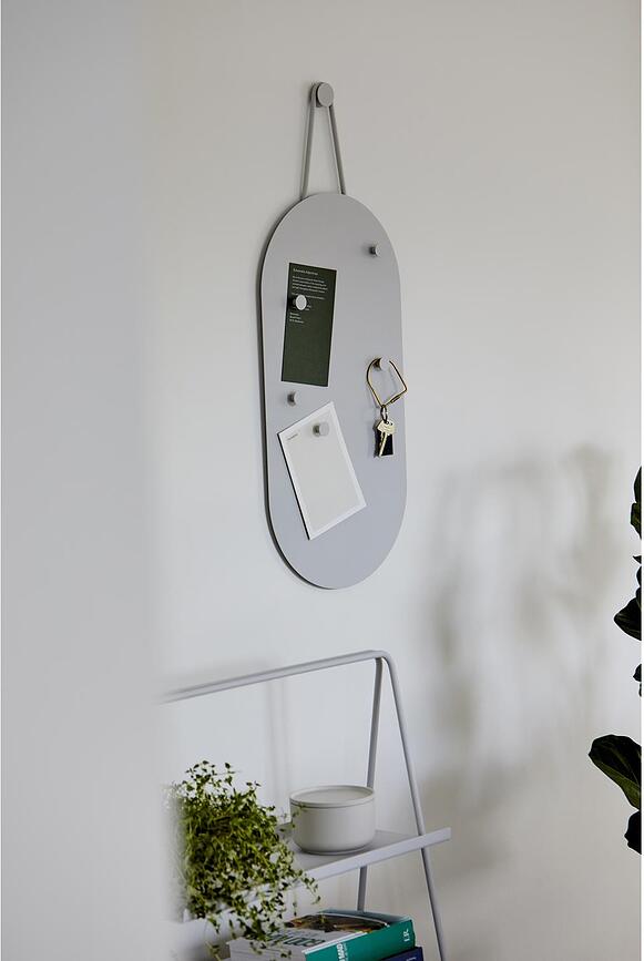 Pizarra magnética A-bulletin, negra, con 5 imanes