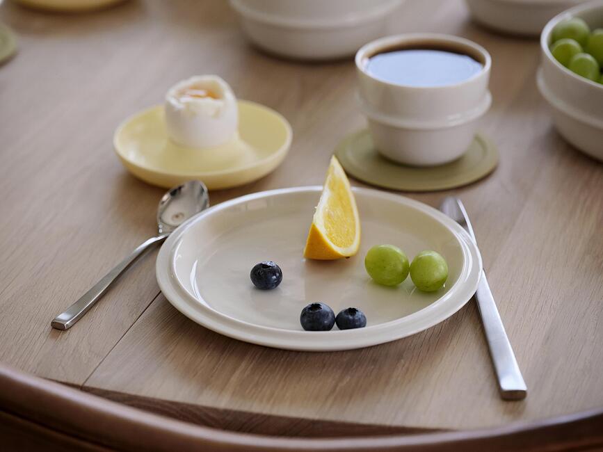 Plato para Aperitivos de porcelana Eau, 12 cm, blanco