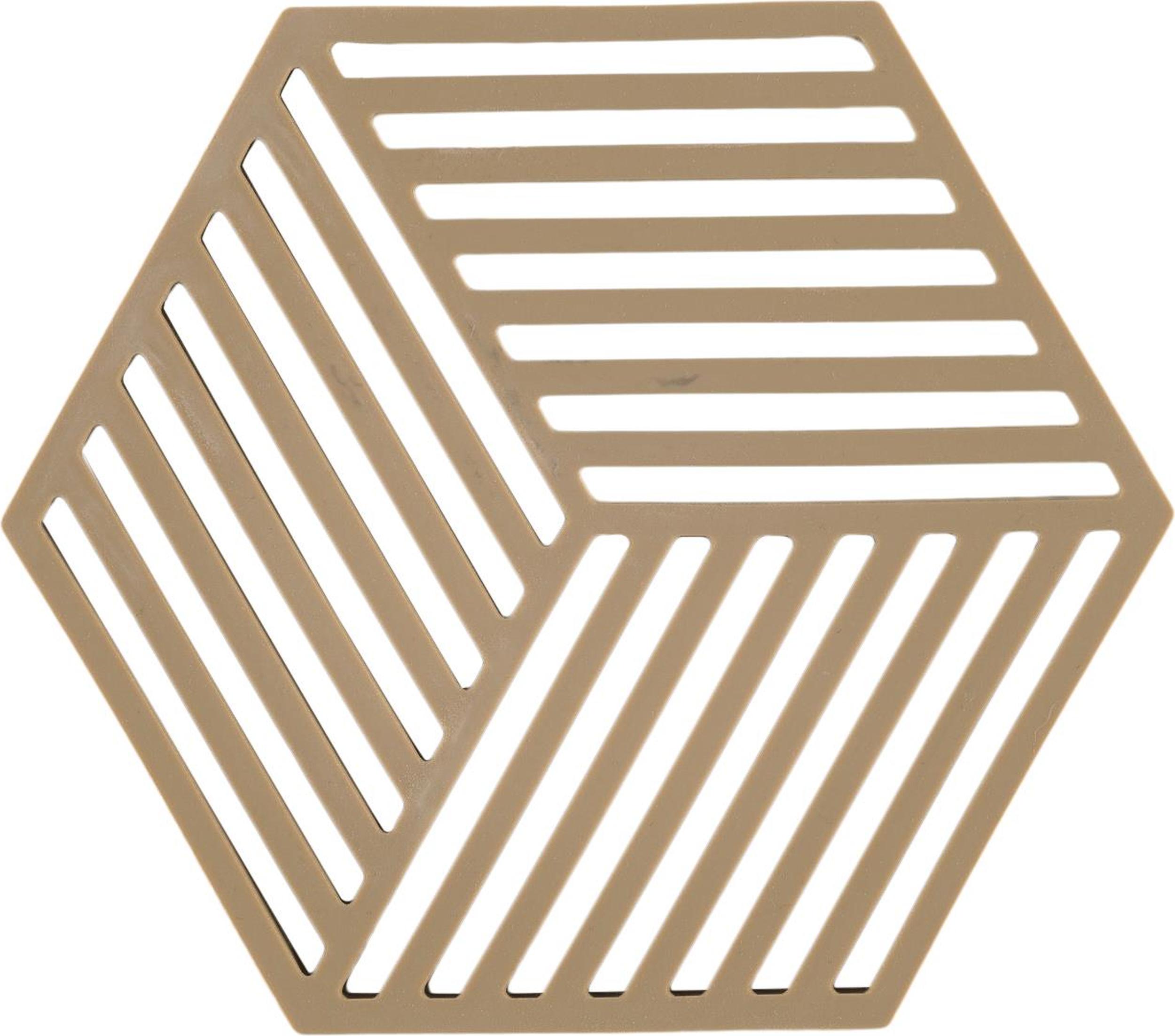 Podstawka pod gorące naczynia Hexagon ciemnobeżowa