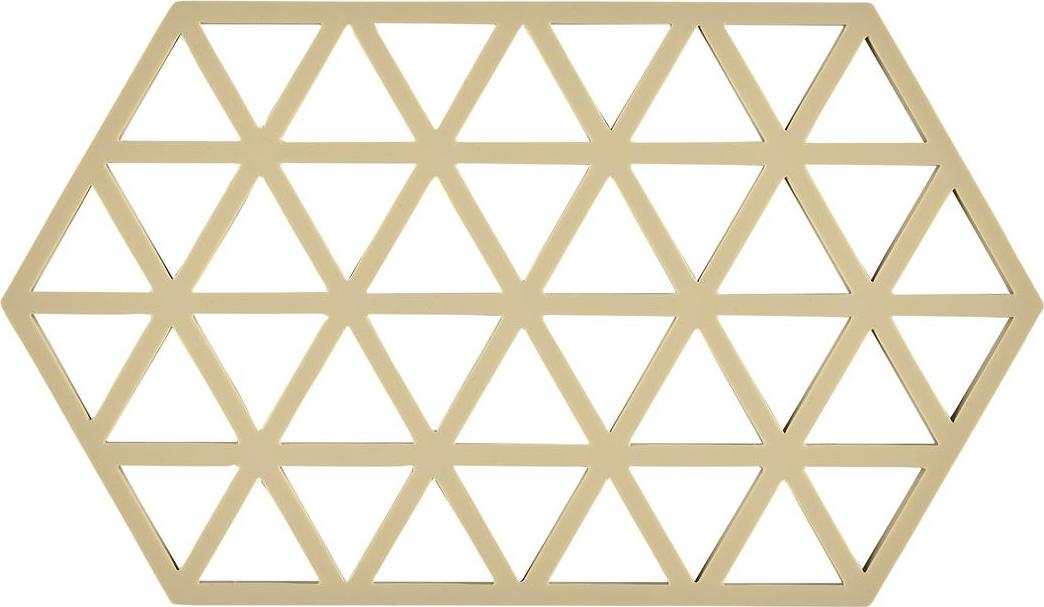 Podstawka pod gorące naczynia Triangles 24 cm piaskowa