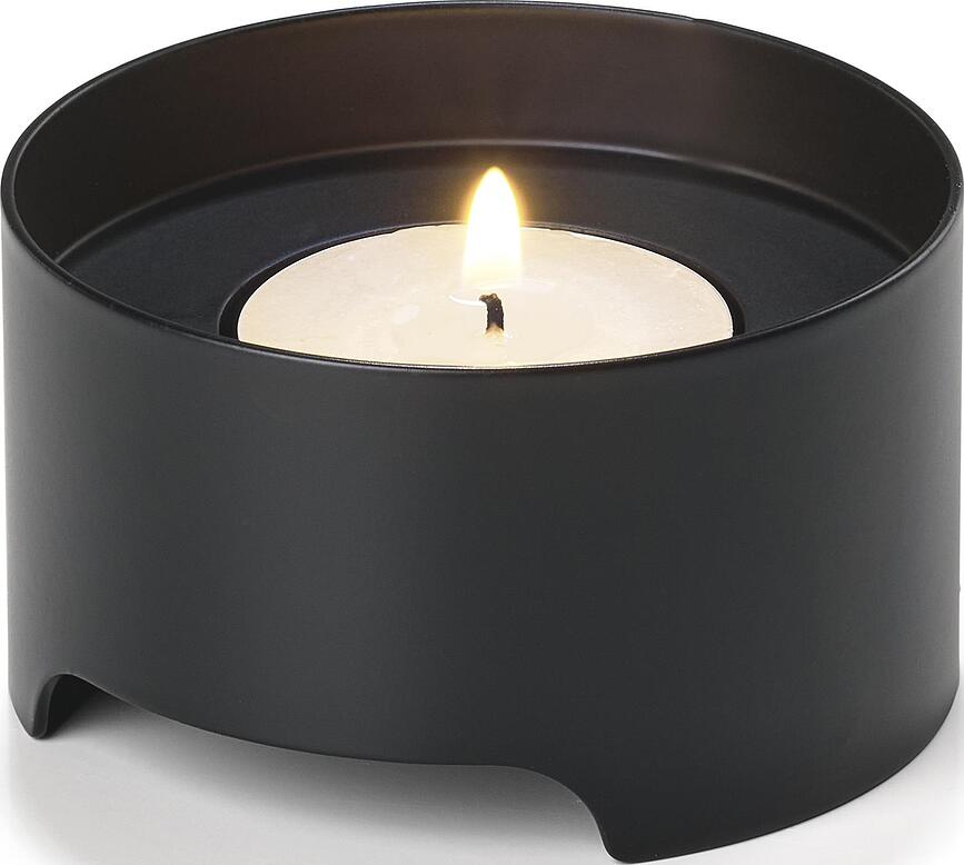 Portavelas para vela de té Singles, negro