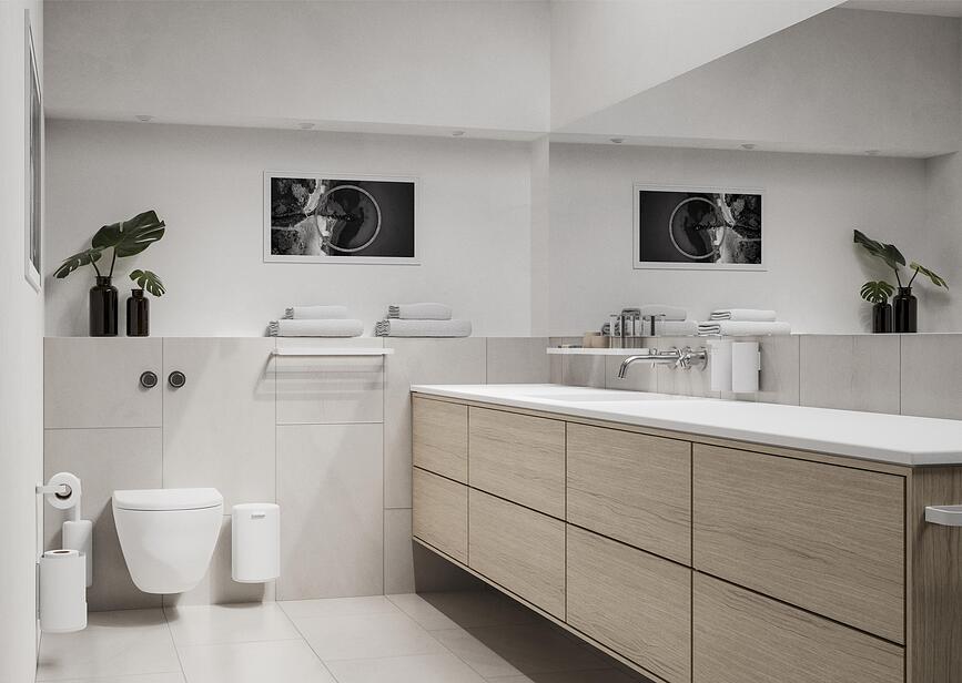 Rim Distributeur de Papier Toilette mural, noir