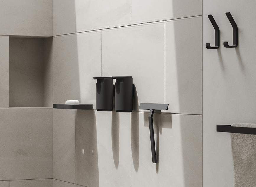 Rim Étagère de Douche, noire