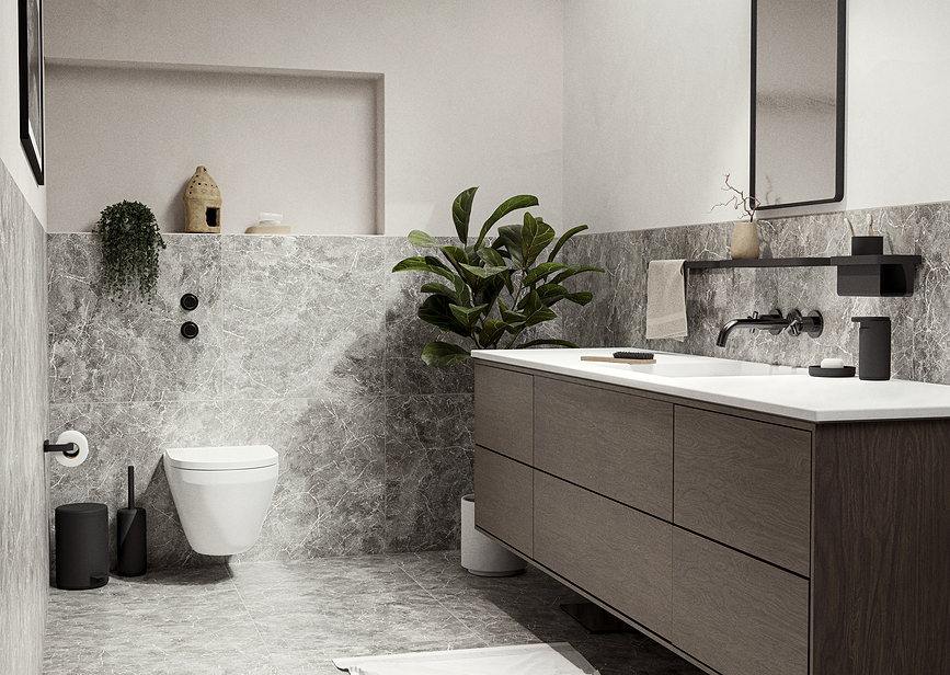 Rim Ράφι Ντουζ βαθύ, μαύρο