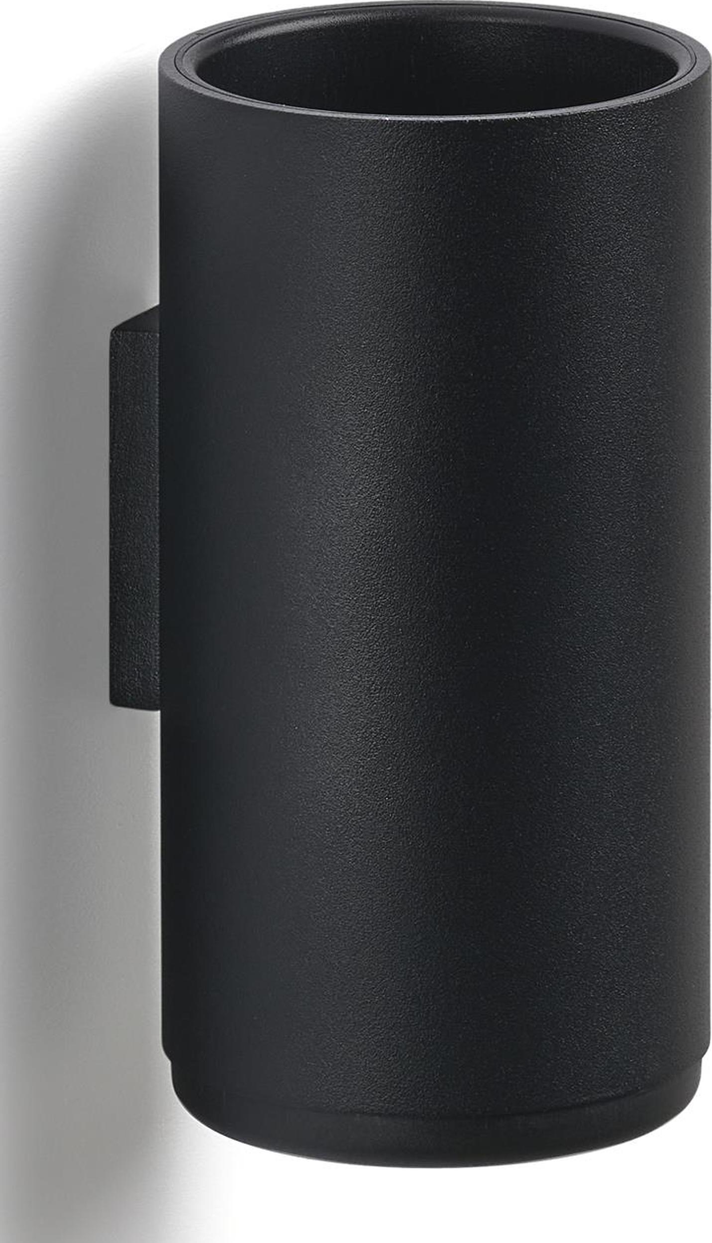 Rim Zahnbürstenbecher schwarz für die Wand