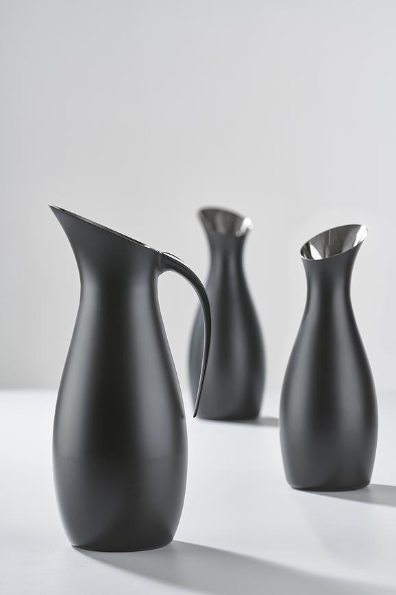 Rocks Pichet à eau 1,7 L, en acier inoxydable poli