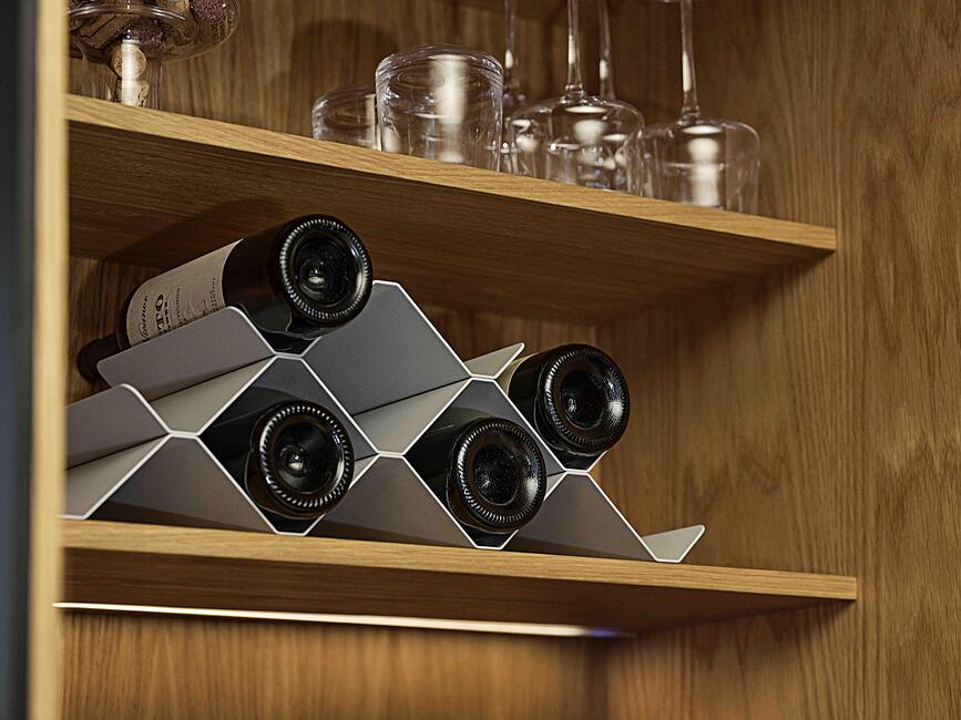 Rocks Stalak za vino crni