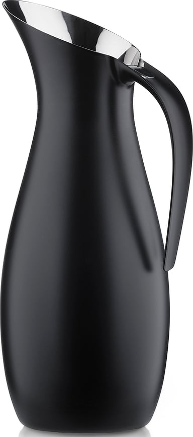 Rocks Wasserkrug 1,7 l schwarz aus rostfreiem Stahl