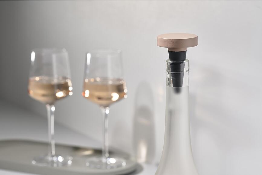 Rocks Zamašek za vino, 7 cm, siv