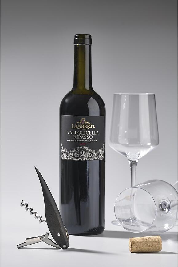 Sacacorchos y Abrebotellas de acero Rocks, gris