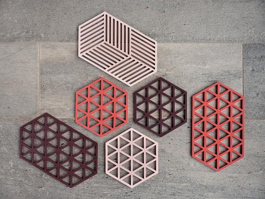 Salvamanteles Triangles, color arena