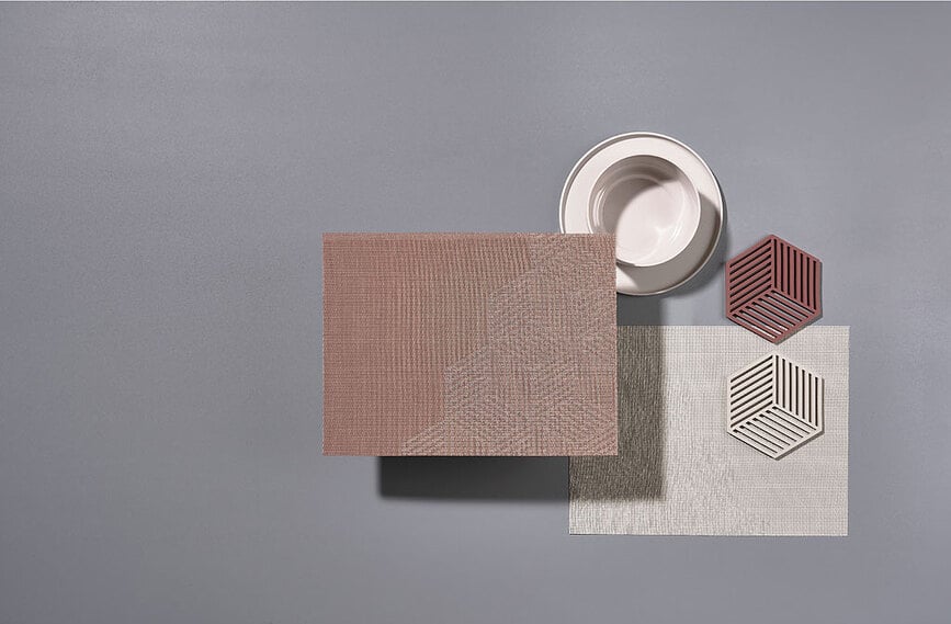 Salvamanteles Hexagon, gris claro