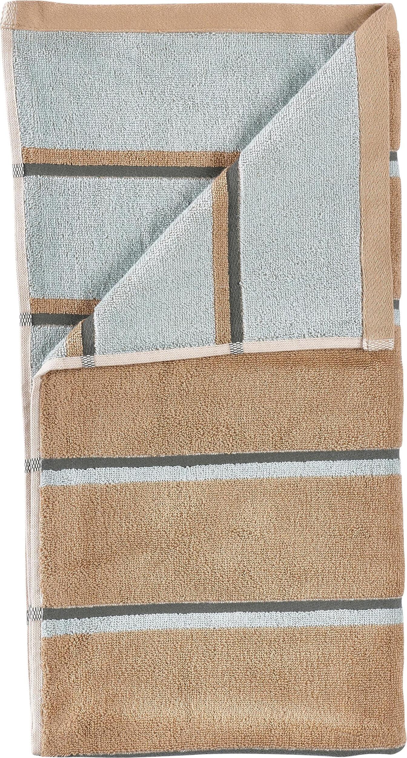 Sauna Badetuch 50 x 100 cm, braun-grau