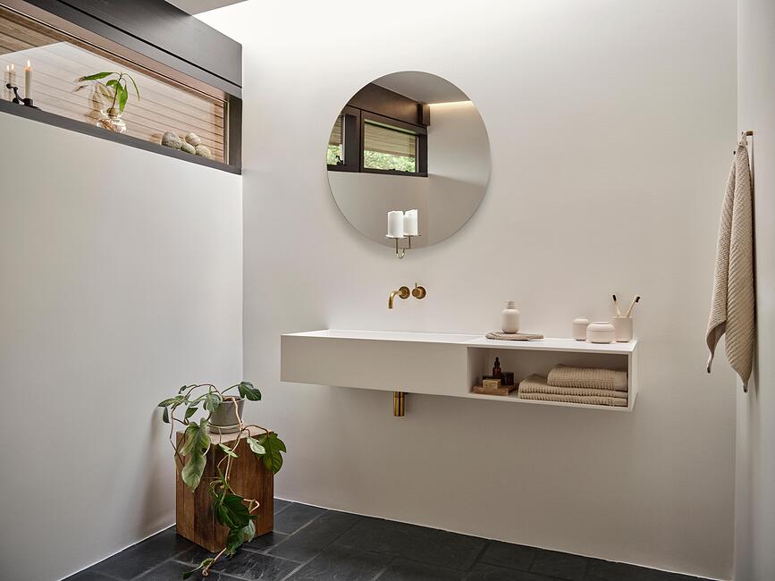 Sensu Pot de Salle de Bain, 10 cm, blanc