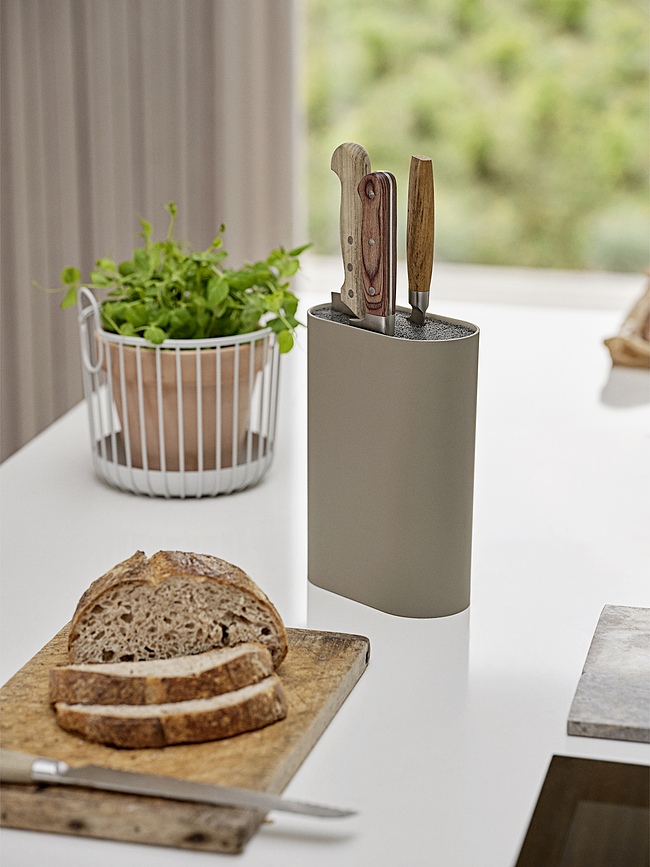 Singles Blok za nože, črn