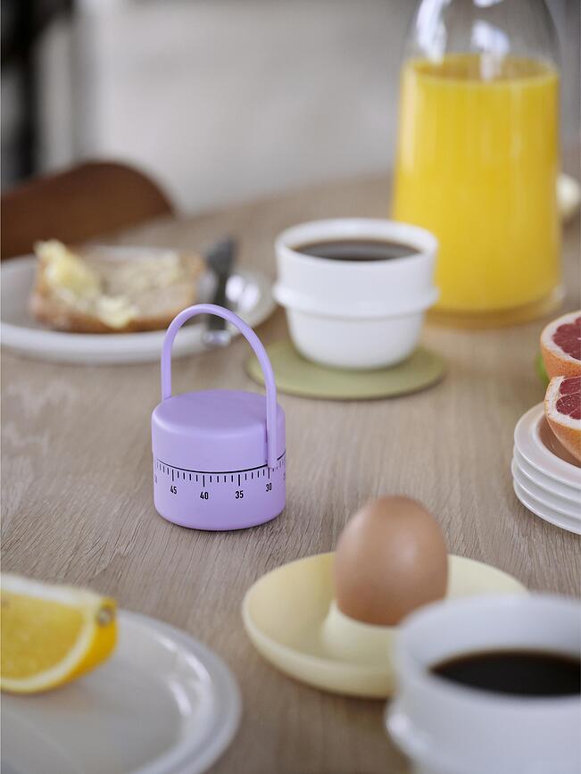 Singles Coquetiers avec support, jaunes clairs, Lot de 4