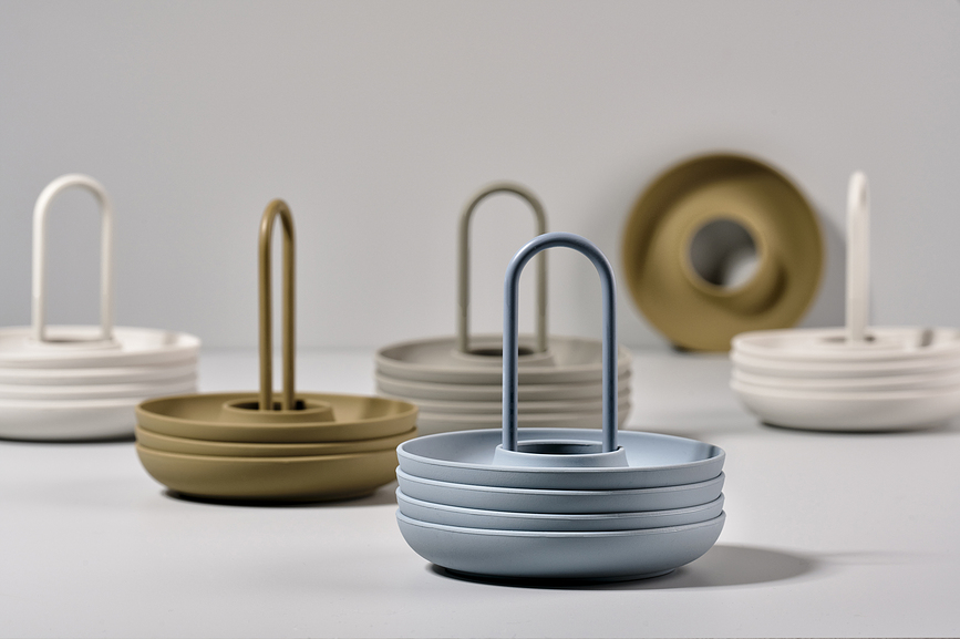 Singles Držači za Jaja sa stalkom svijetložuti 4 kom.