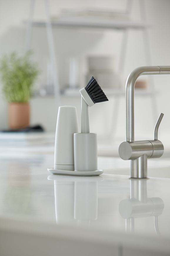 Singles Organisateur d'évier, noir, Set 4 pièces