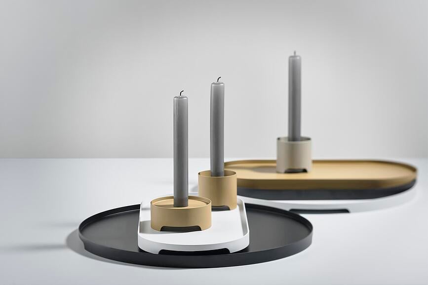 Singles Pladanj za posluživanje 16 x 35 cm crni