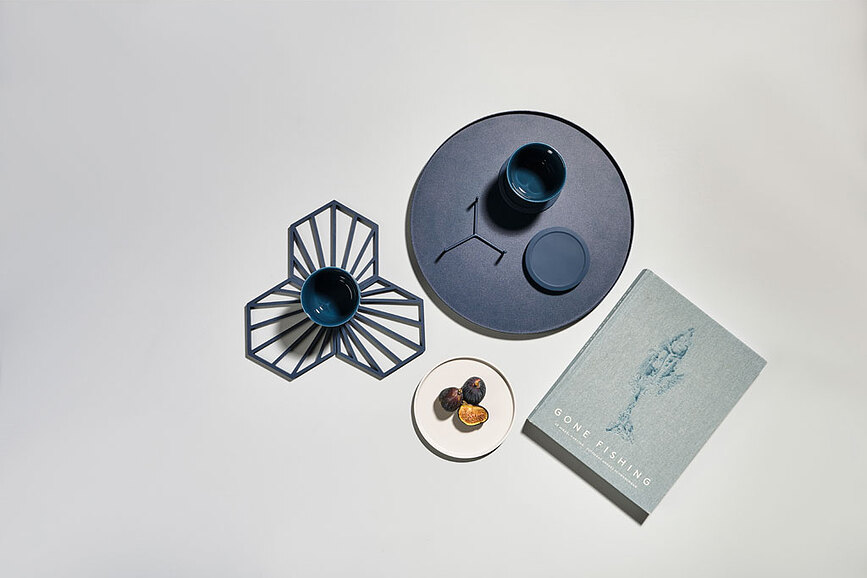 Singles Pladenj za serviranje okrogel, 35 cm, črn