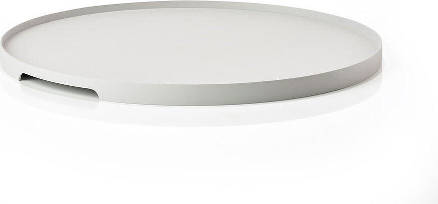 Singles Plateau de Service rond, 35 cm, gris clair
