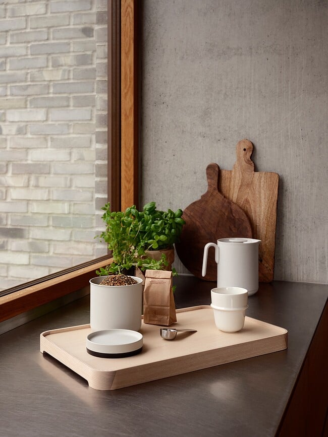 Singles Spremnik za kavu s žličicom crni