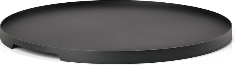 Singles Serviertablett 35 cm rund schwarz