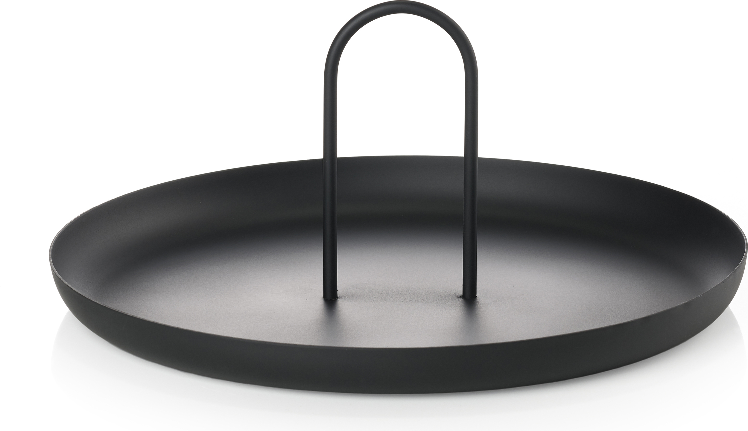 Singles Serviertablett groß schwarz