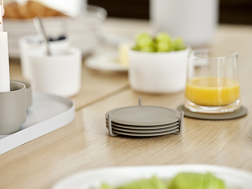 Singles Σουβέρ, μαύρα, 6 τμχ