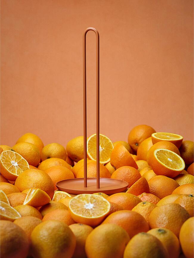 Singles Stojalo za papirnate brisače, črno