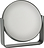 Specchio da trucco Ume grigiastro