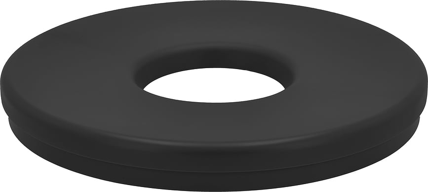 Tapa para cesto de ropa Ume, 40 x 40 cm, negra