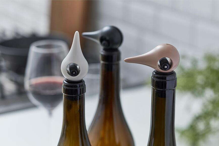 Tapón para Vino Rocks, 6 cm, gris