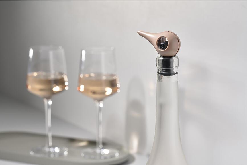 Tapón para Vino Rocks, 6 cm, gris