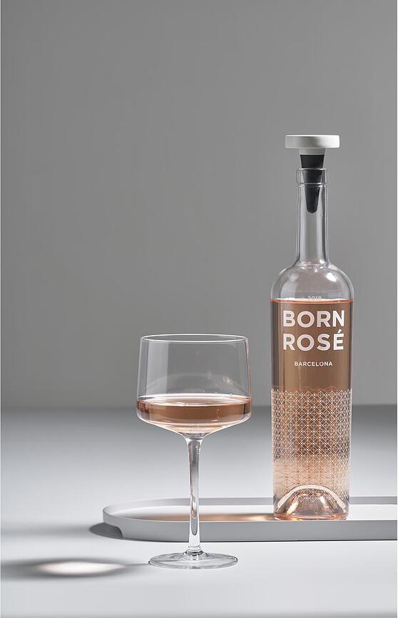 Tapón para Vino Rocks, 7 cm, gris