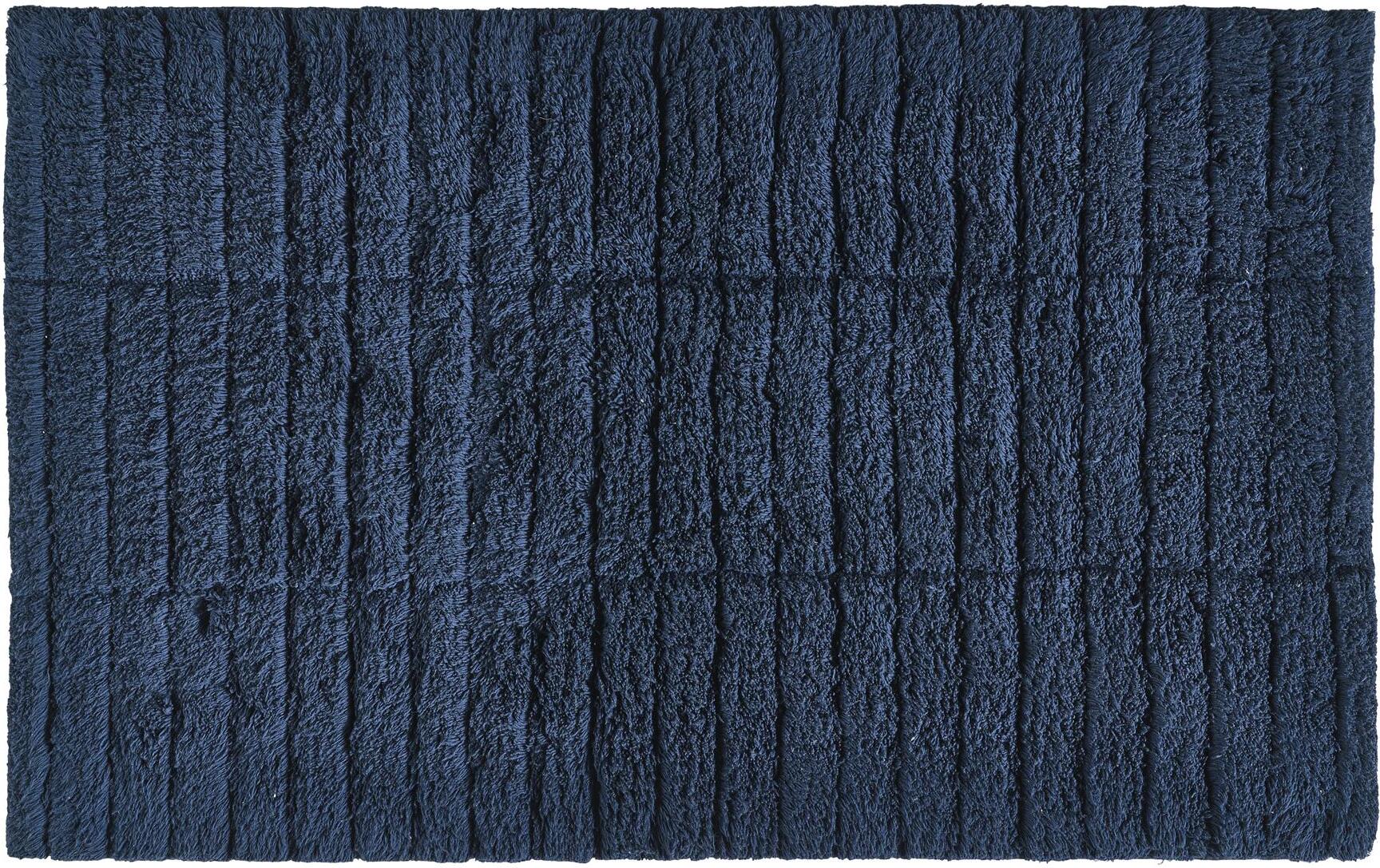 Tiles Badezimmer-Teppich marineblau