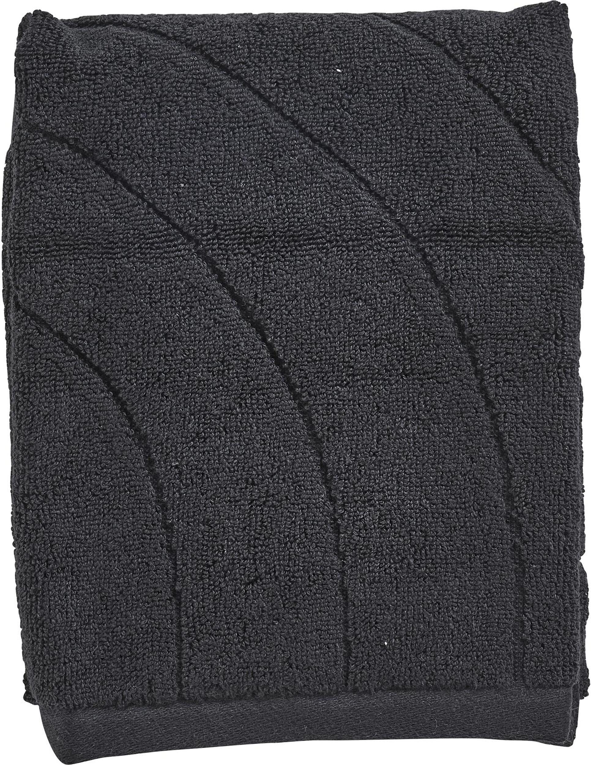 Time Handtuch 50 x 70 cm schwarz