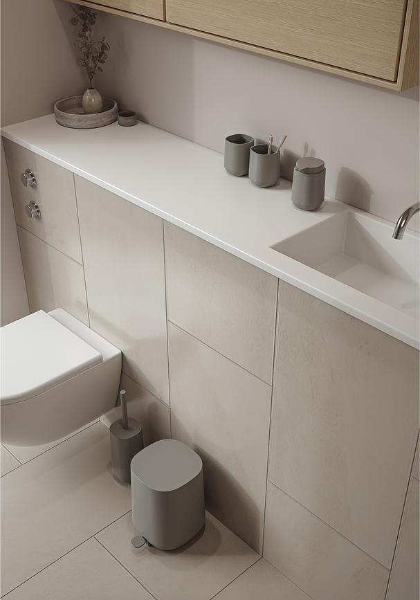 Time Κάδος, 3 L, ανοιχτό γκρι