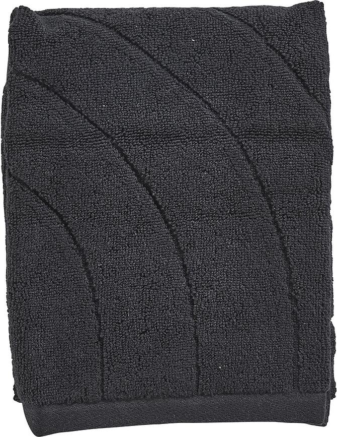 Time Serviette 50 x 70 cm, noire