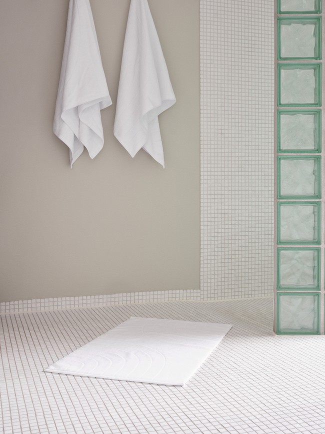 Time Drap de Bain 70 x 140 cm, blanc