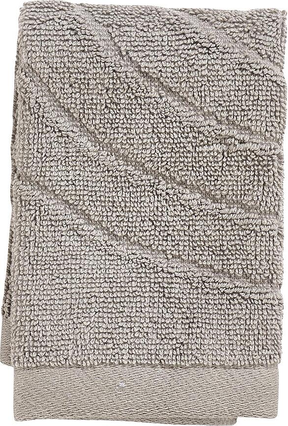 Time Serviette de Visage 30 x 30 cm, gris-beige