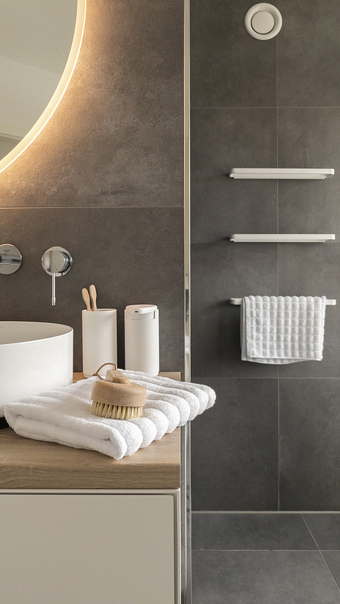 Toallero Rim, 44 cm, blanco