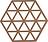 Triangles Dessous-de-plat, amande