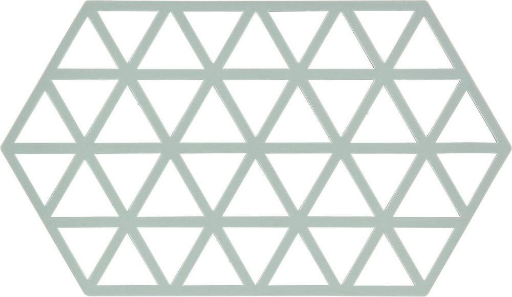 Triangles Untersetzer für heißes Geschirr 24 cm graublau