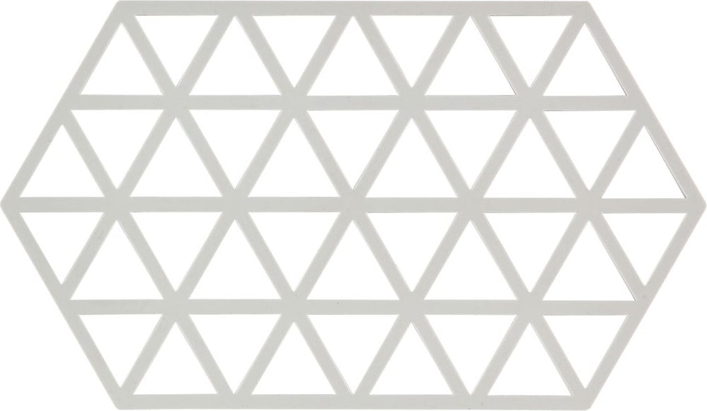 Triangles Untersetzer für heißes Geschirr 24 cm hellgrau