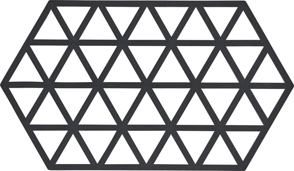 Triangles Untersetzer für heißes Geschirr 24 cm schwarz