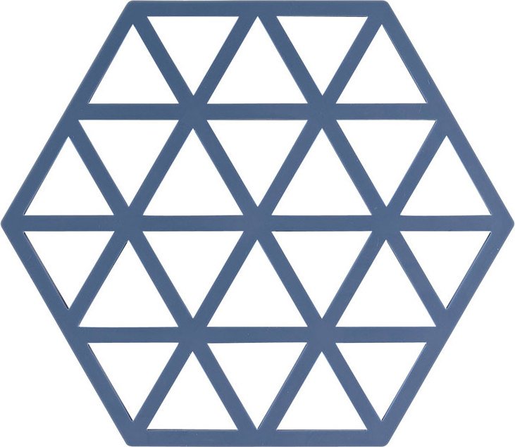 Triangles Untersetzer für heißes Geschirr blau