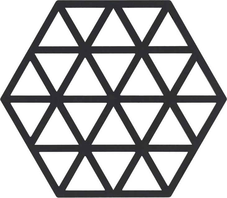 Triangles Untersetzer für heißes Geschirr schwarz