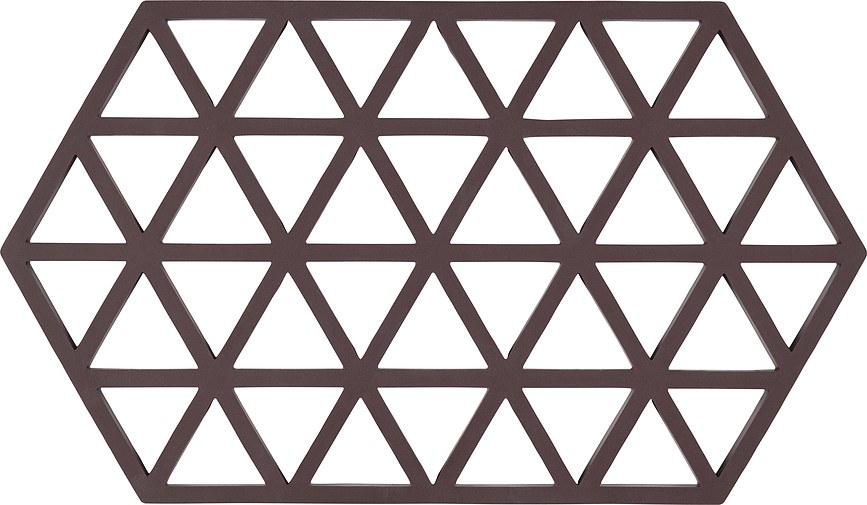 Triangles Podmetač za vruće posuđe 24 cm tamnosmeđi